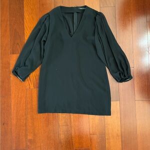 NWT Zara Women Black Tunic top size XL